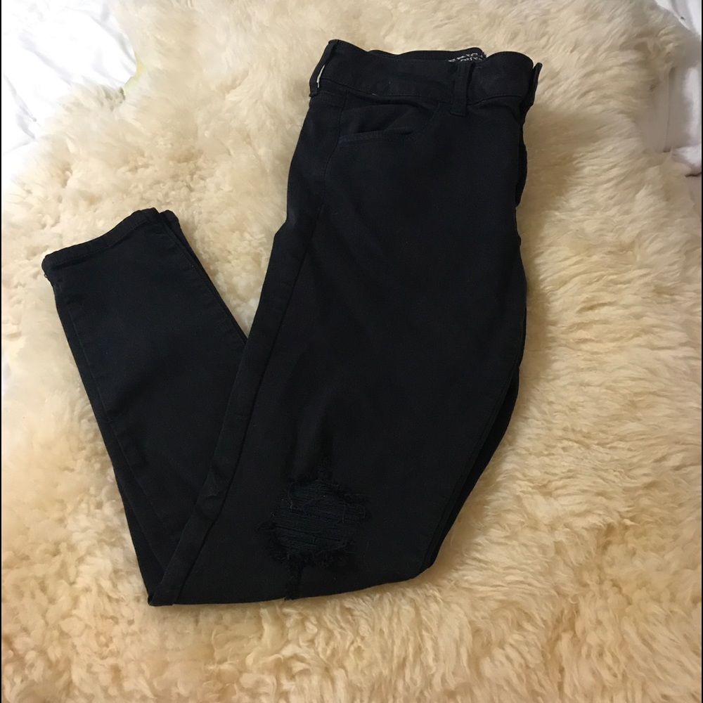 American Eagle Outfitters Destroyed Jeggings Sz 10